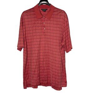 Brooks Brothers Country Club Performance Knit Golf Polo Shirt Sz XL Pink/Salmon